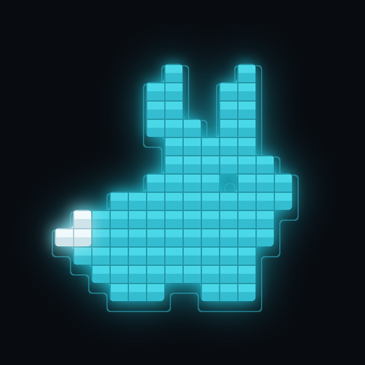 Telehopper side-view hopping rabbit