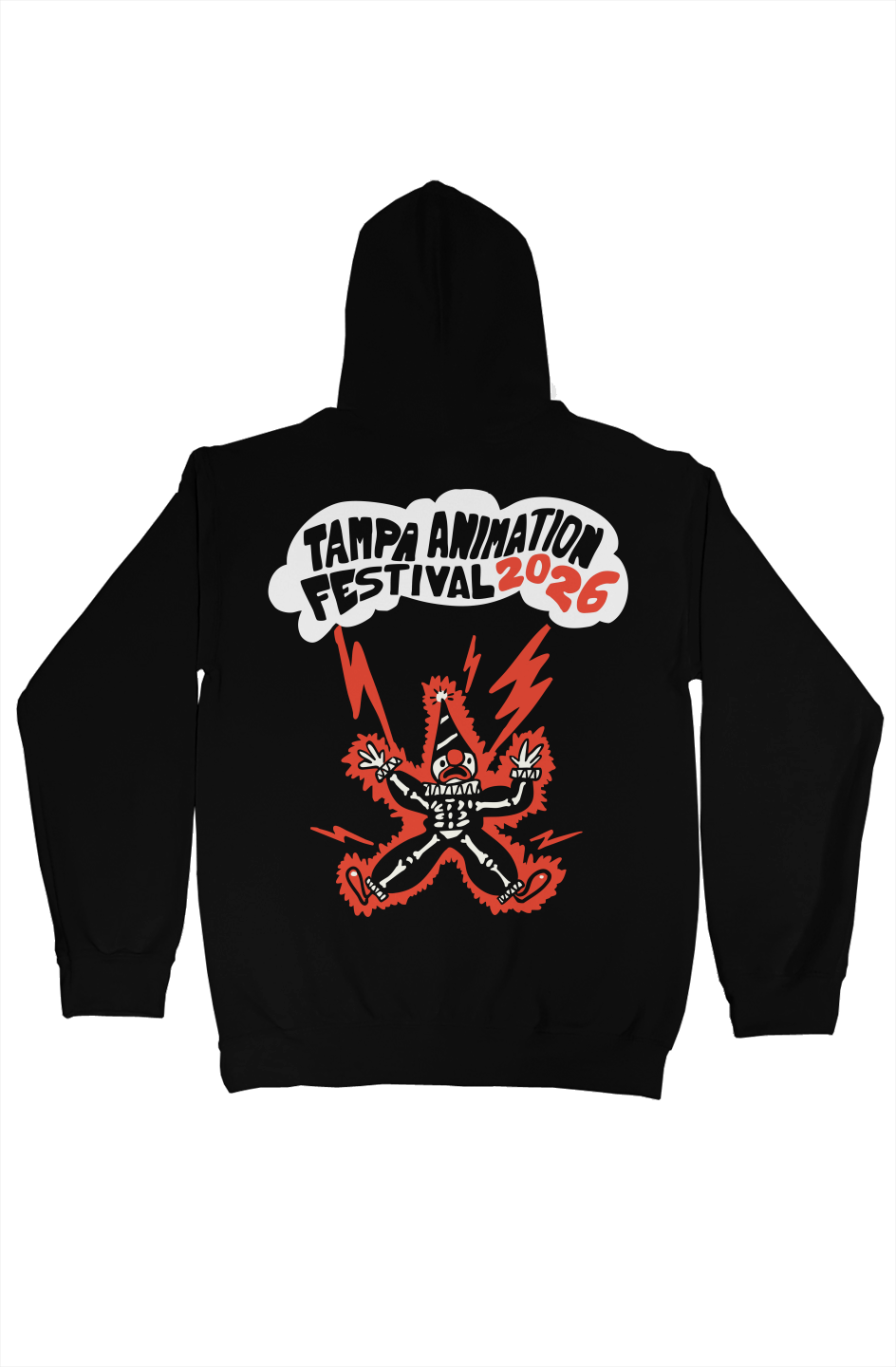 Tampa Animation Festival 2026 Clown Pullover Hoodie Black 