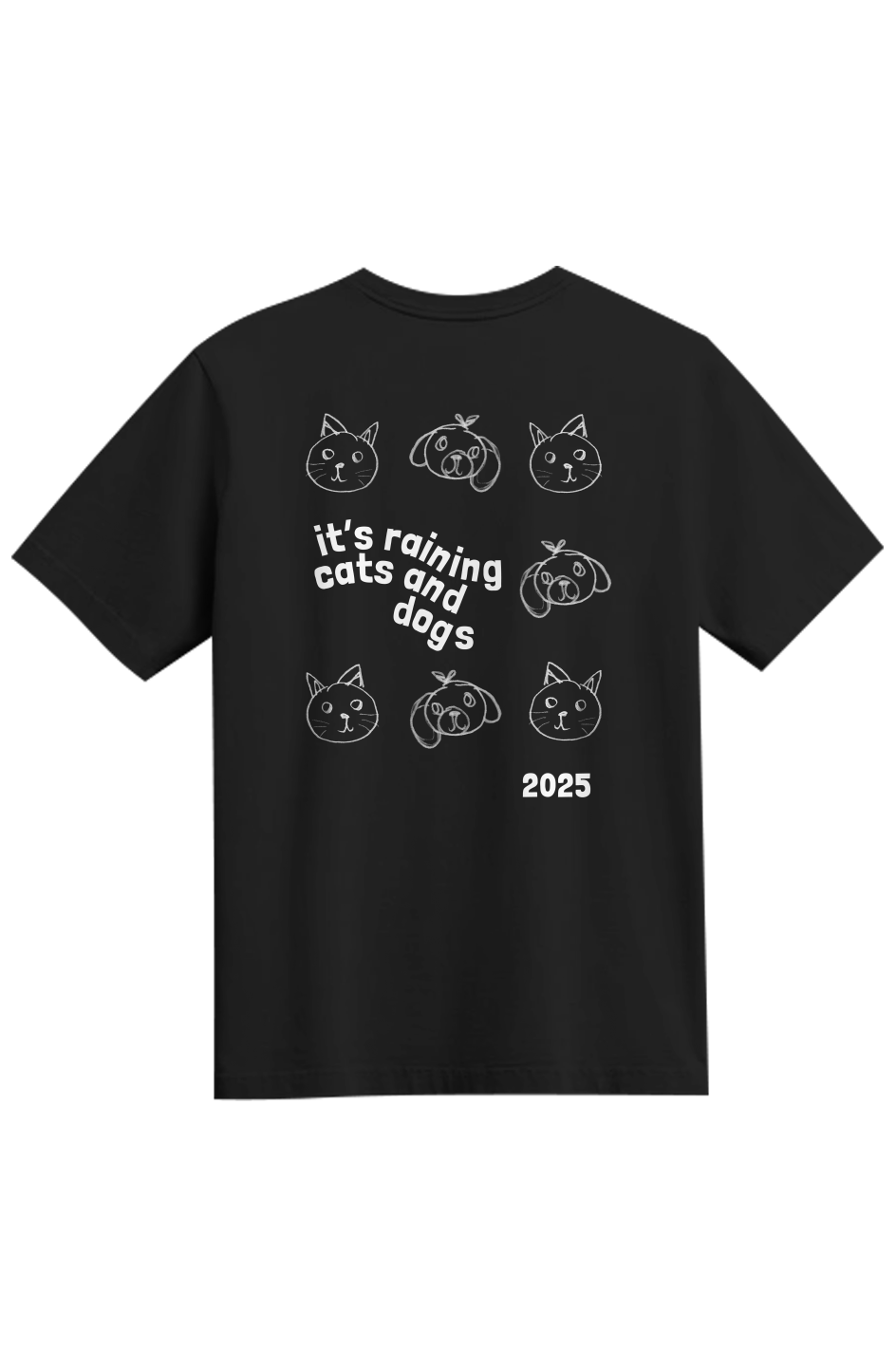Tampa Animation Festival 2025 Cats and Dogs Program Tee Black 
