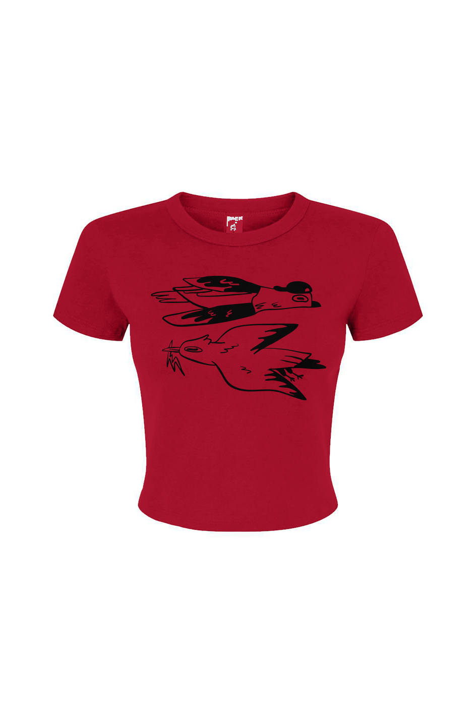 Tampa Animation Festival 2026 Birds Women's Baby Tee Red 