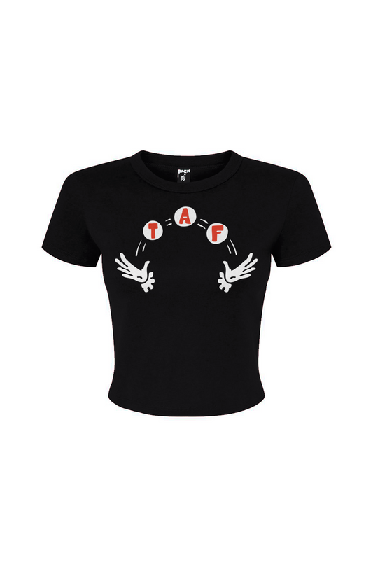 Tampa Animation Festival 2026 Balloons Women's Baby Tee Black 