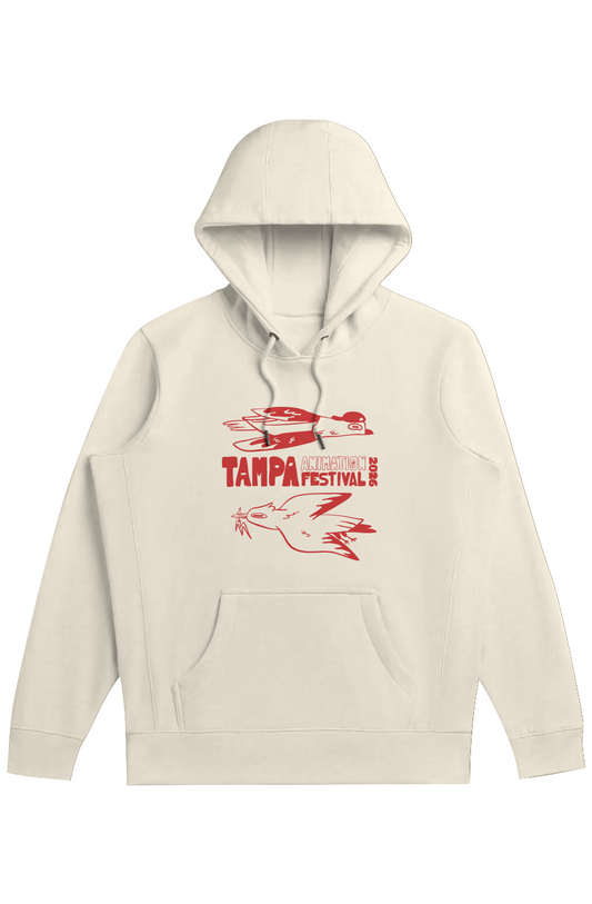 Tampa Animation Festival 2026 Birds Heavyweight Hoodie Natural 