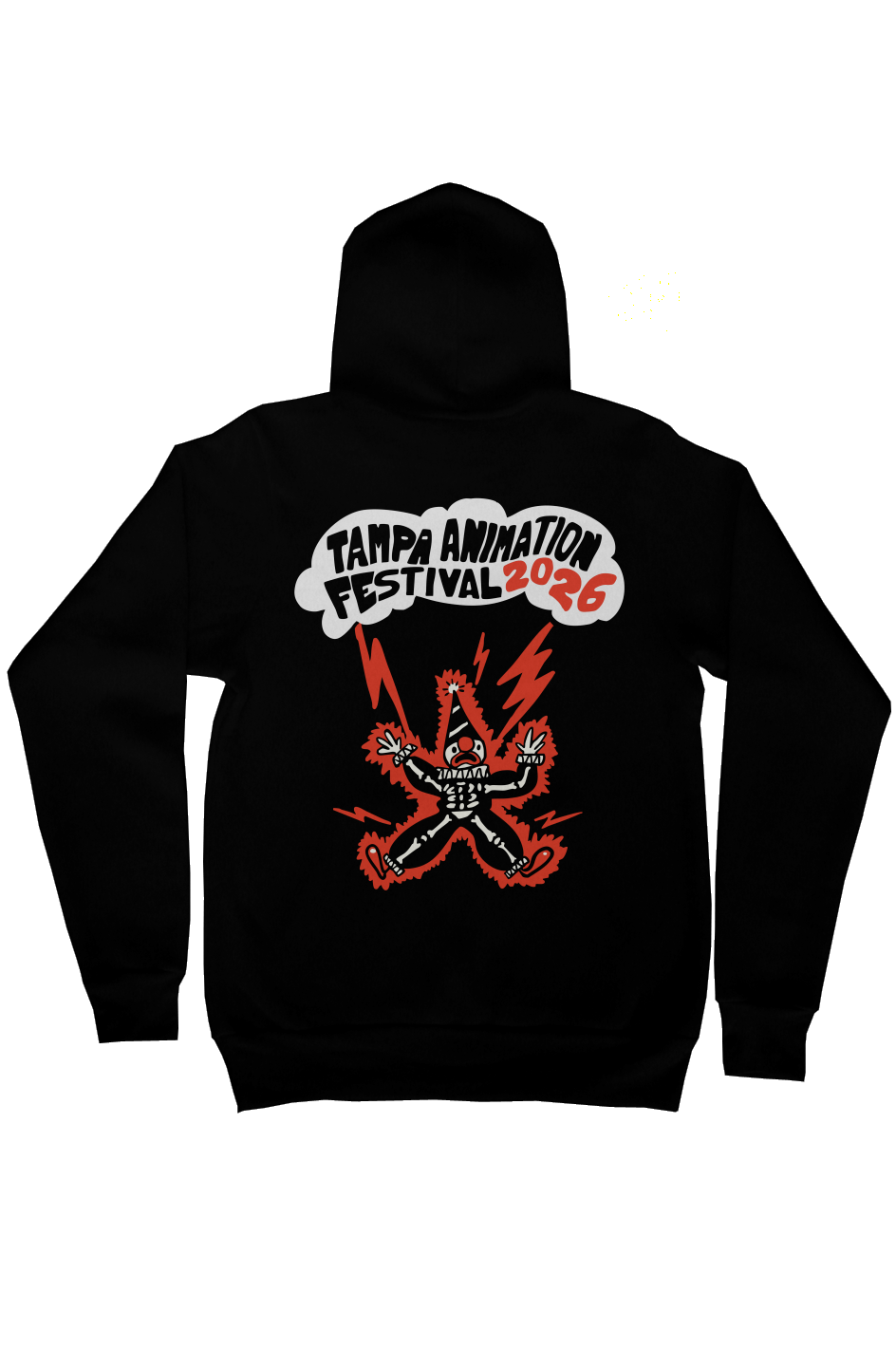 Tampa Animation Festival 2026 Clown Zip Hoodie Black 