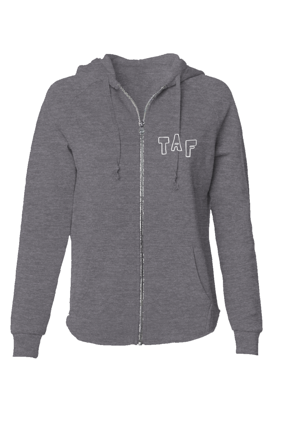 Tampa Animation Festival 2026 Birds Women's Lightweight Zip Hoodie (White Print)