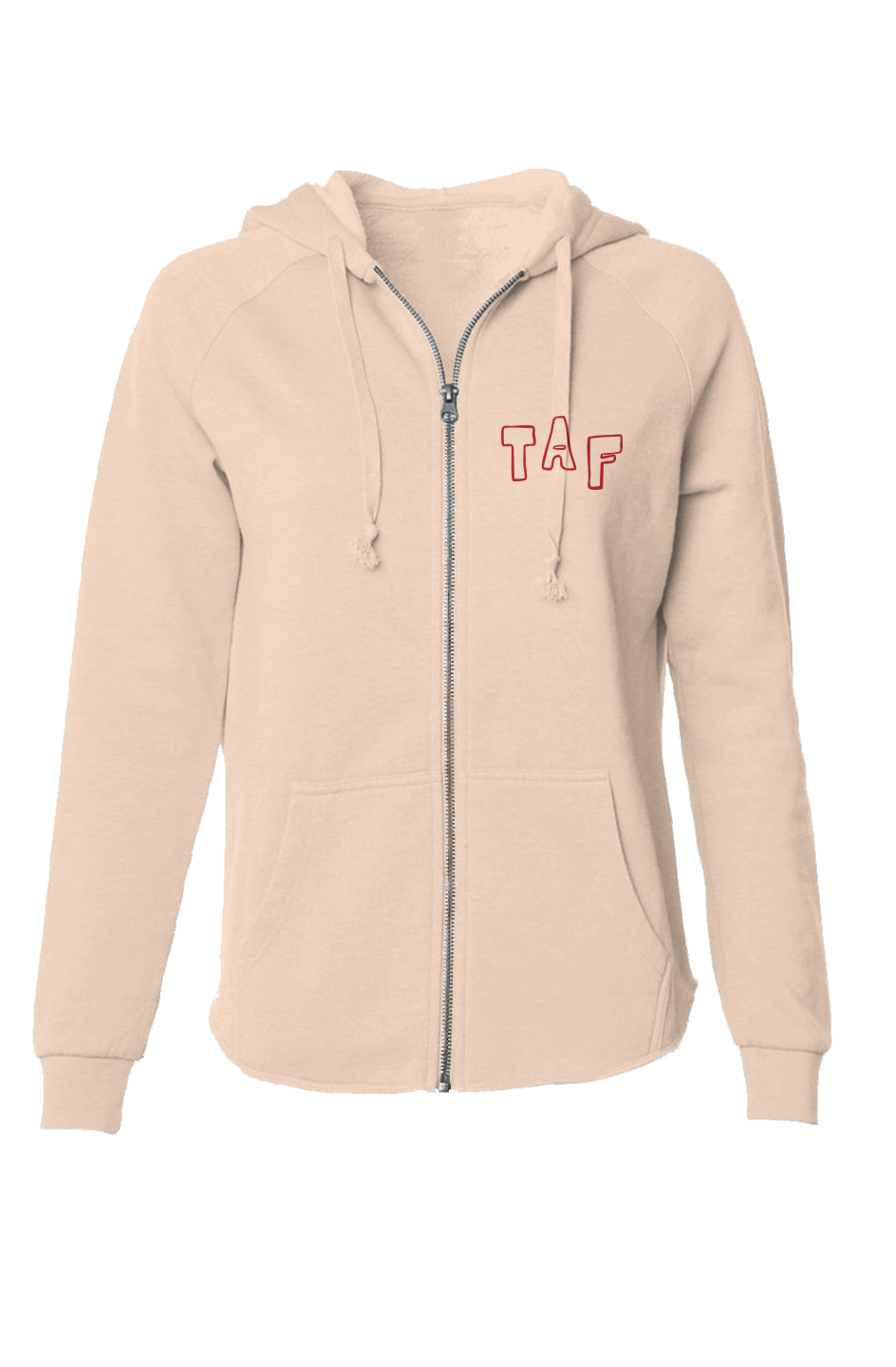 Tampa Animation Festival 2026 Birds Women's Lightweight Zip Hoodie (Red Print)