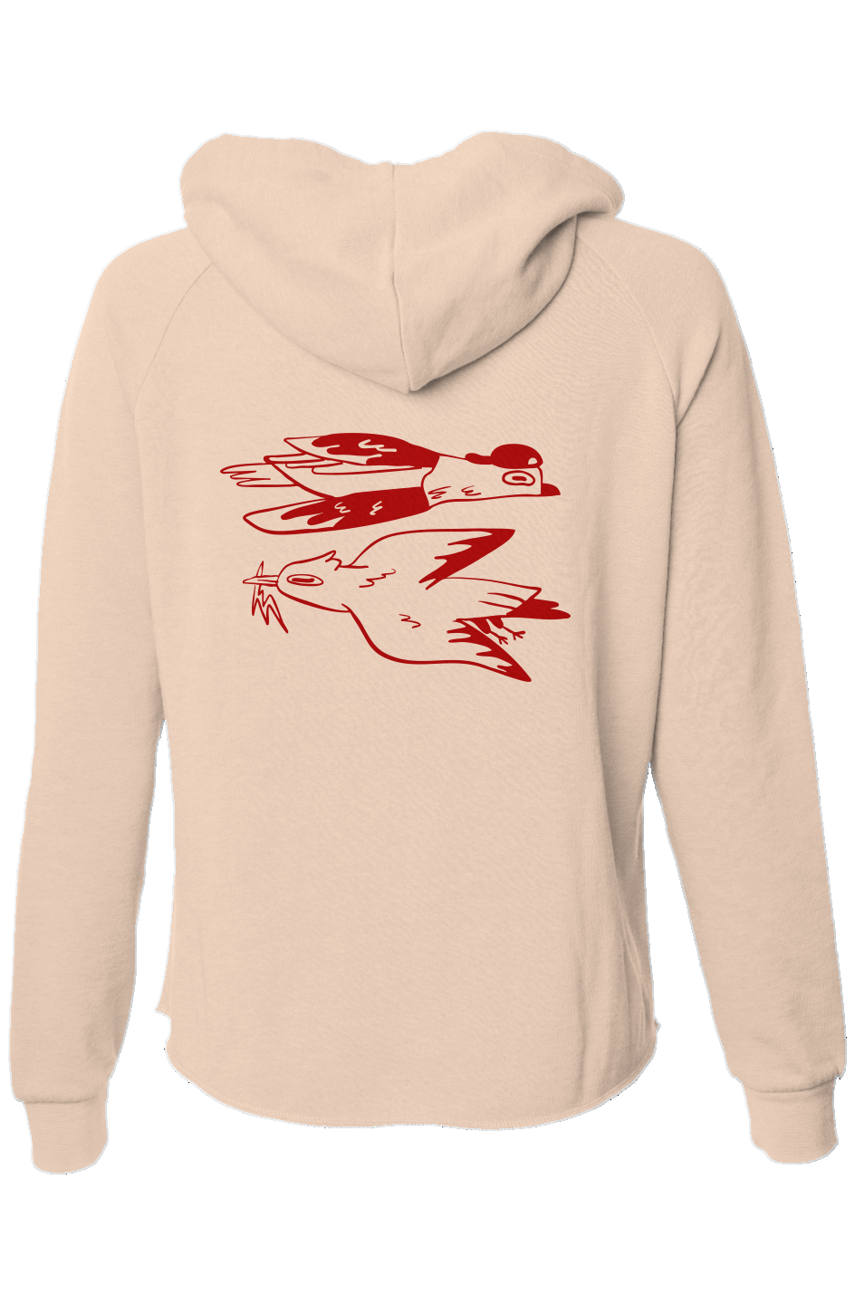 Tampa Animation Festival 2026 Birds Women's Lightweight Zip Hoodie (Red Print)