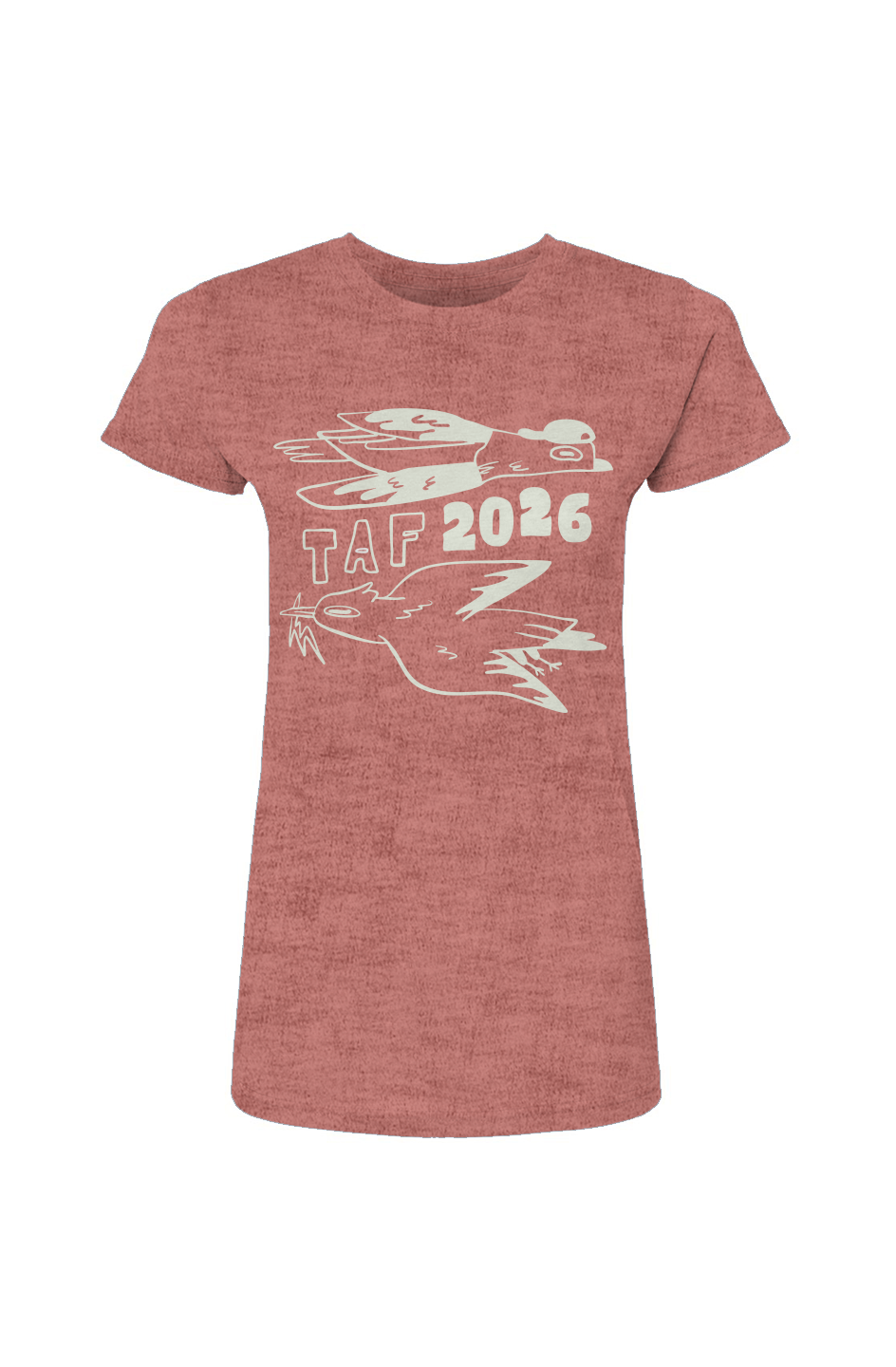 Tampa Animation Festival 2026 Birds Women's Tee Cream Print 